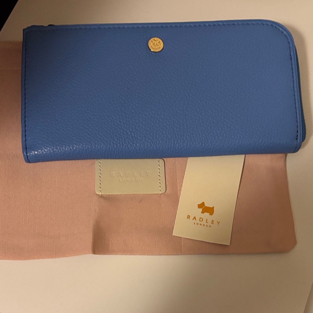 Radley London Sky Blue Leather Wallet